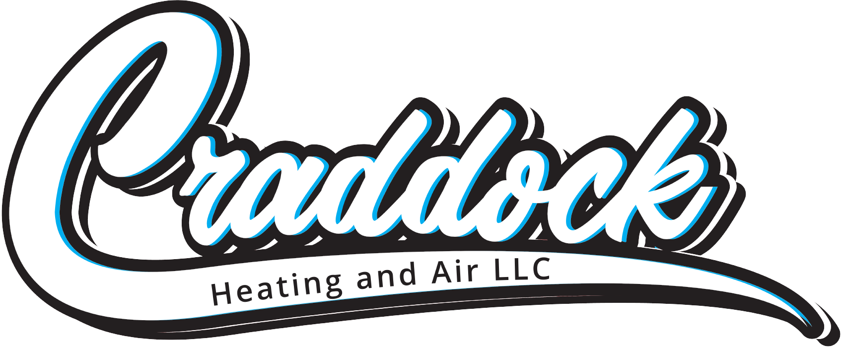 craddock heating and air logo white